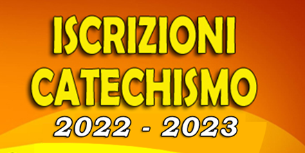 Iscrizioni catechismo 2022/23